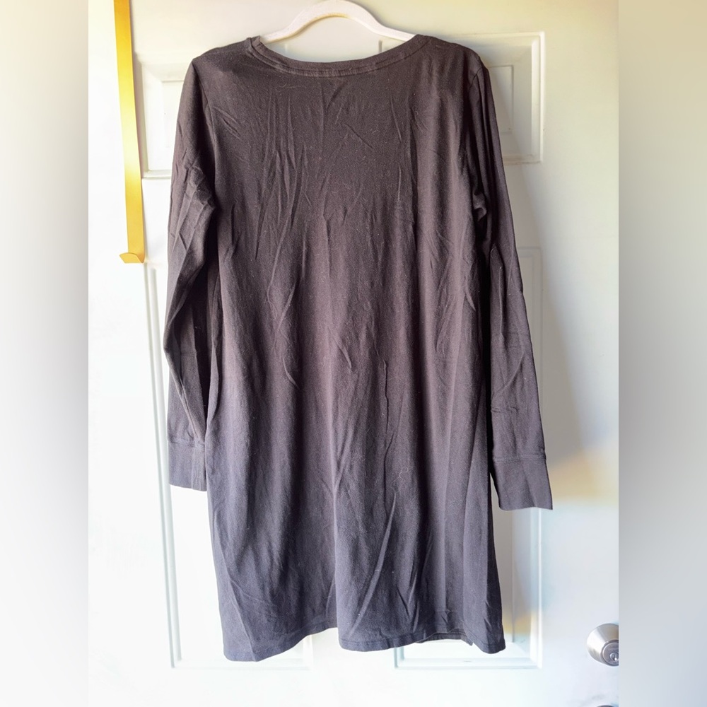 Victoria’s Secret black long sleeve jeweled sleep shirt size XL - Picture 3 of 3